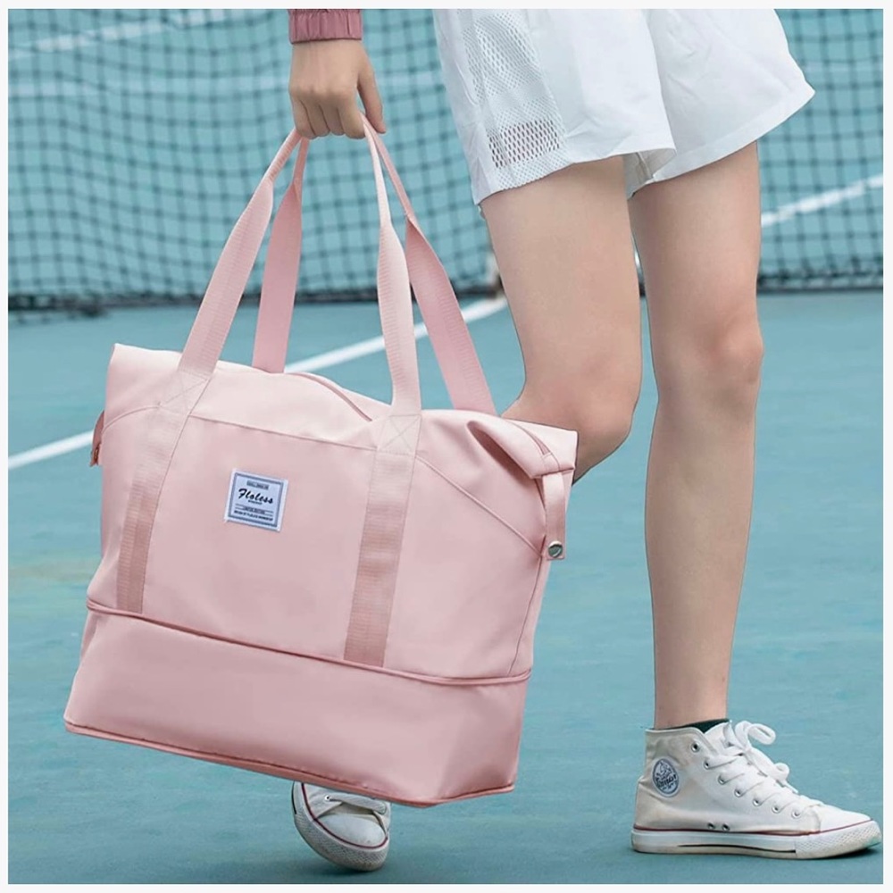 Pink travel bag
